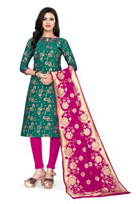 Green brocade brocade salwar 1
