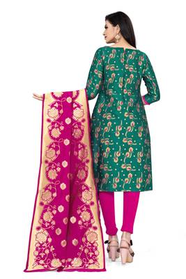 Green brocade brocade salwar 2