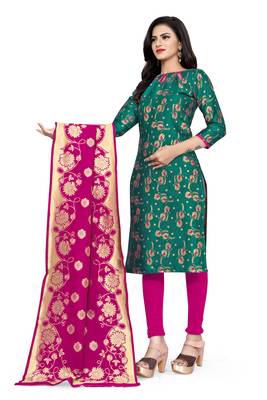 Green brocade brocade salwar 4