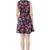 printed blue crepe dress