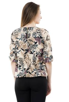 blue polyester Printed Top 4