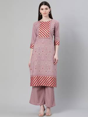 Purple printed crepe kurtas-and-kurtis 1