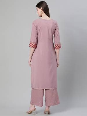 Purple printed crepe kurtas-and-kurtis 3