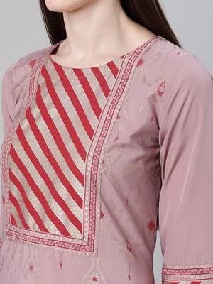 Purple printed crepe kurtas-and-kurtis 4