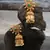 Green Stone Studded Designer Jhumkas