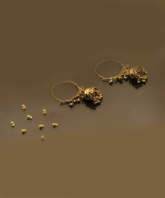 Gold Plated Hoops Jhumka 6