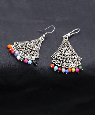 Multicolor silver plated Earrings 1