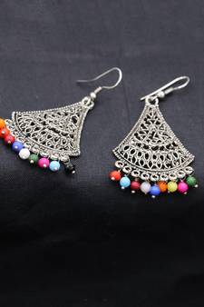 Multicolor silver plated Earrings