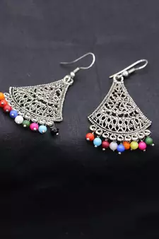 Multicolor silver plated Earrings