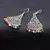 Multicolor silver plated Earrings