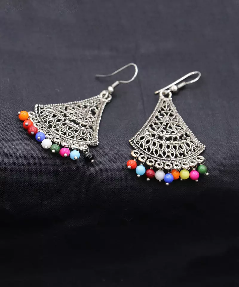 Multicolor silver plated Earrings