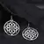 Silver Plated Round Shaped Earrings