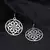 Silver Plated Round Shaped Earrings