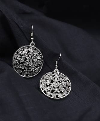 Oxidised Round Shaped Earrings 1