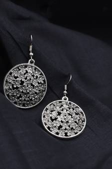 Oxidised Round Shaped Earrings