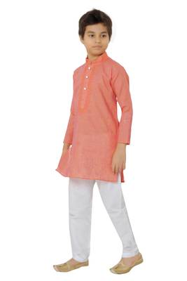 Shree Shubh Boys Ethnic Wear Kurta Pyjama Set 3