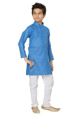 Shree Shubh Boys Ethnic Wear Kurta Pyjama Set 3