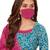 Blue & Pink Cotton Printed Readymade Patiyala Suit Set