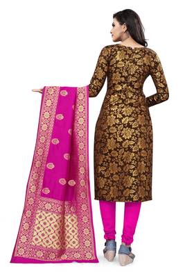 Brown brocade brocade salwar 2