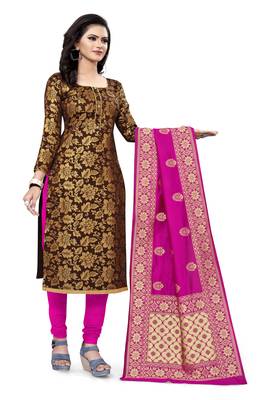 Brown brocade brocade salwar 3