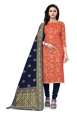 Red brocade brocade salwar 1