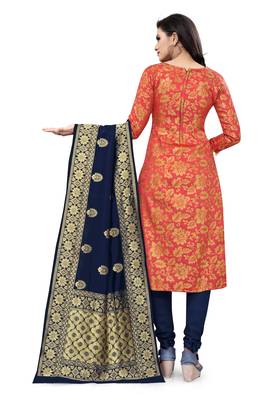 Red brocade brocade salwar 2