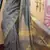 Grey Cotton Bengal  Handloom Saree