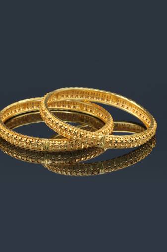 Gold Plated Bangles Set Of 2