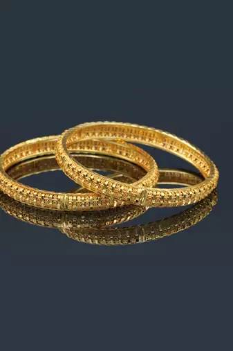 Gold Plated Bangles Set Of 2