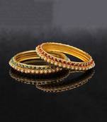 Multicolor stone bangles