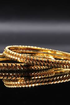 Gold Plated Bangles Set Of 4