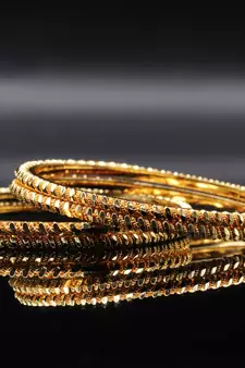 Gold Plated Bangles Set Of 4