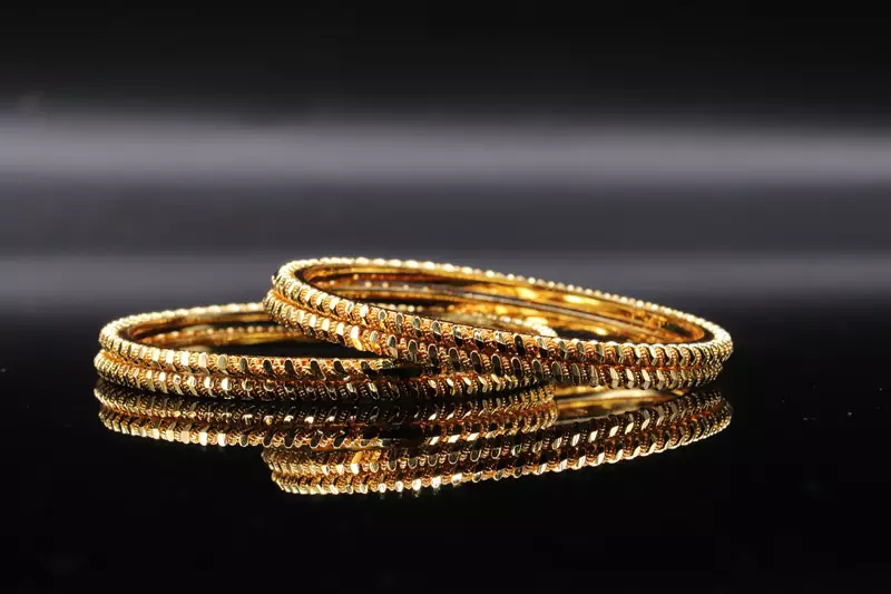 Gold Plated Bangles Set Of 4