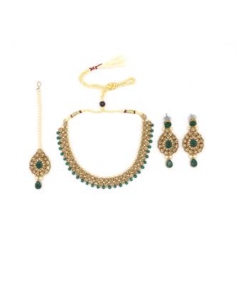 Green Kundan Necklace Sets 5
