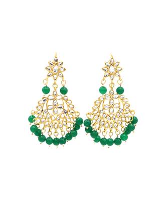 Jewellery Sets For Women Gold Plated Kundan Bridal Necklace Jewellery Set With Earrings 8