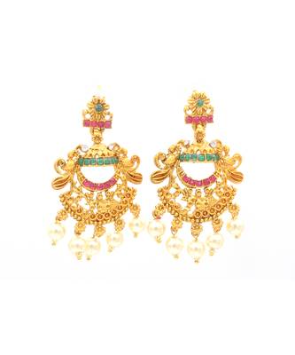 Multicolor studded jewellery necklace-sets 5
