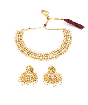 Yellow Gold Alloy necklace sets 3