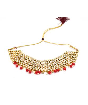 Designer Red Kundan Necklace Sets 5