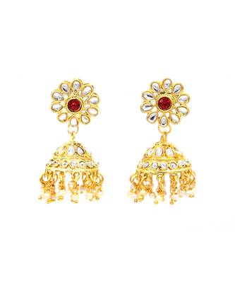 Designer Red Kundan Necklace Sets 6