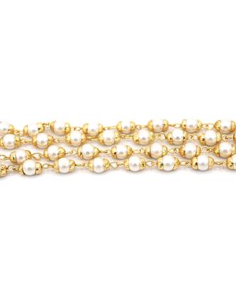 Gold beaded jewellery Necklaces 6