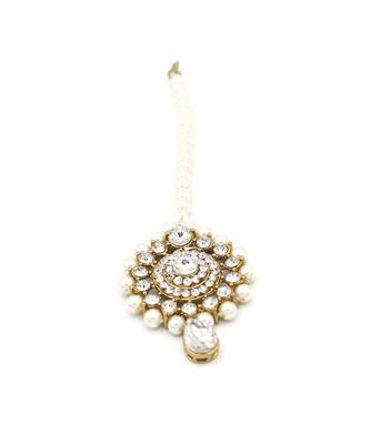 Off White Kundan Necklace Sets 5