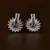 Rhodium Plated Baby Pink Stone Embellished American Diamond Earrings 216ED481