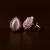 Rose Gold Plated Pink Stone Embellished American Diamond Earrings 216ED490