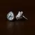 Rhodium Plated White Stone Embellished American Diamond Earrings 216ED496
