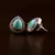 Rose Gold Plated Mint Stone Embellished American Diamond Earrings 216ED526