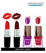 orsense Nail Polish + Matte Lipstick Multi Pack of 4 17 mL