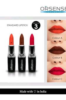 orsense N/A Creme Lipstick MULTICOLOR Multi SPF 10 Pack of 3 10 g