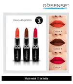 orsense N/A Creme Lipstick MULTICOLOR Multi SPF 10 Pack of 3 10 g