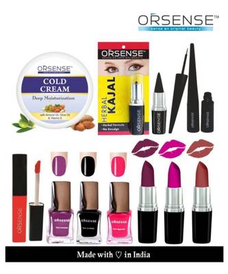 orsense MAKEUP KIT + Lipstick Multi Pack of 10 75 g 1