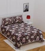 Ridan Cotton  Blend King Size  Multicoloured Printed Double Bed Sheet With Pillow Cover